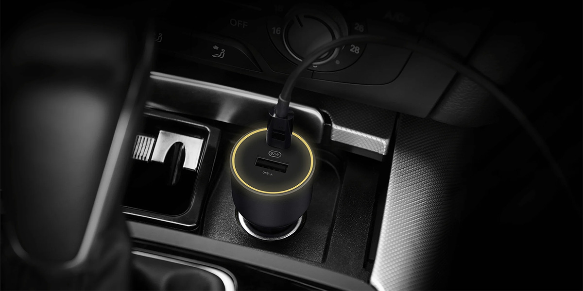 XIAOMI 67W CAR CHARGER (USB-A + TYPE-C)