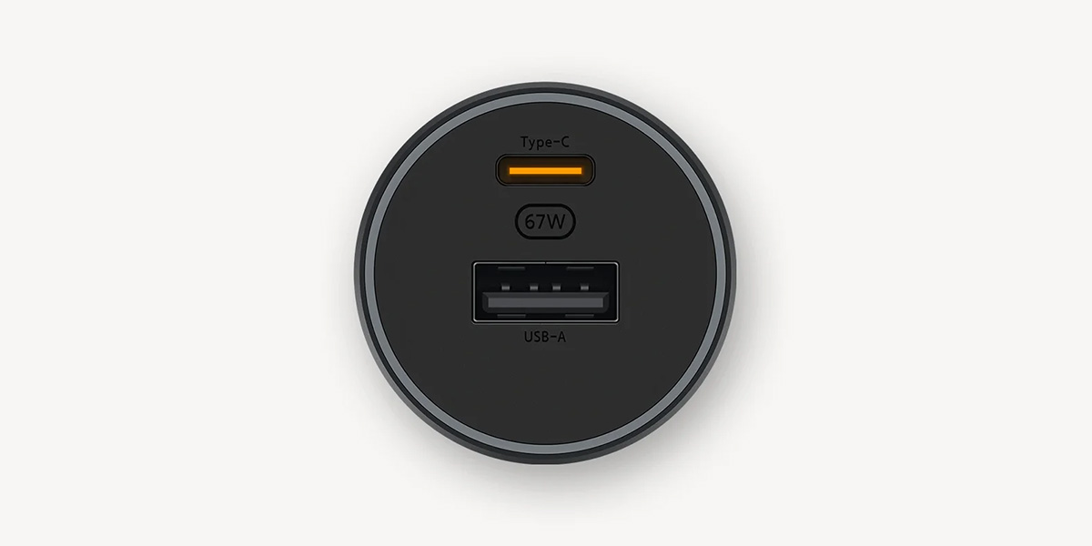 XIAOMI 67W CAR CHARGER (USB-A + TYPE-C)