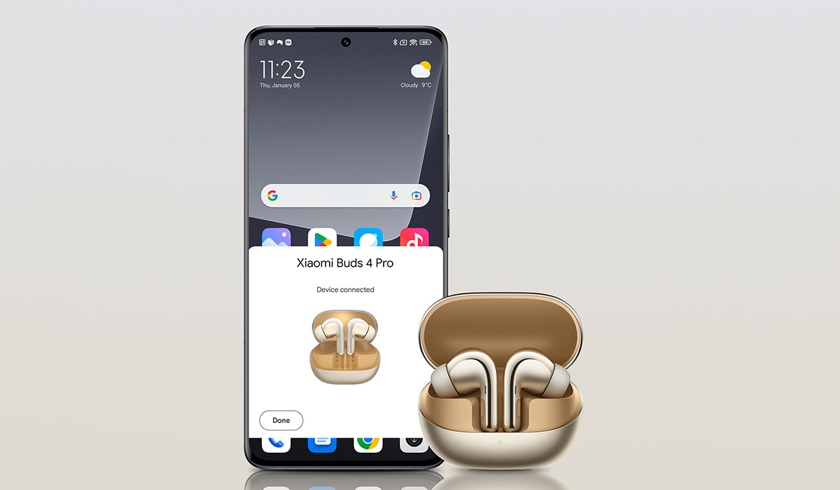 Xiaomi Buds 4 Pro - Obsługuje szybkie parowanie Google, po prostu otwórz pokrywę i gotowe