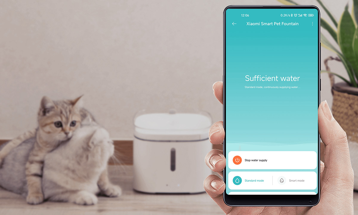 Xiaomi Smart Pet Fountain - Zdalne sterowanie za pomocą aplikacji