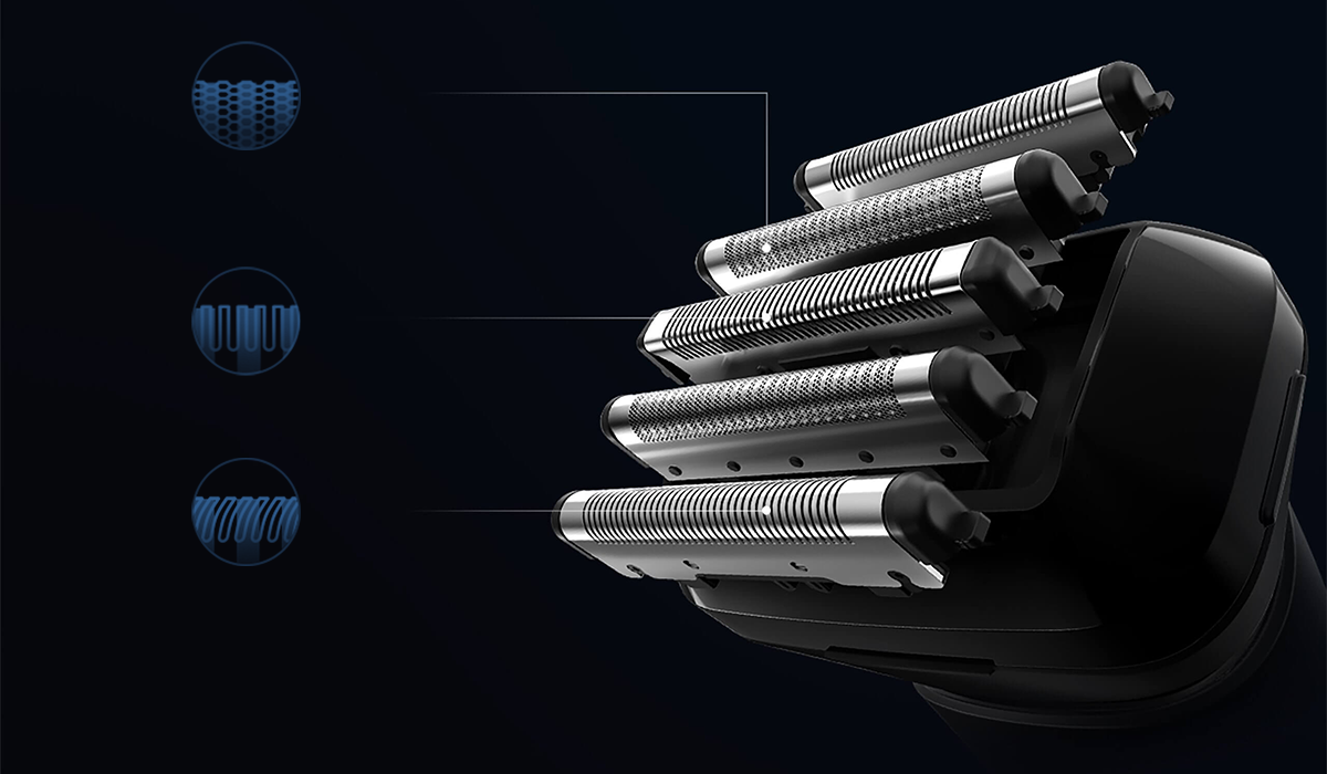 Pięć głowic i trzy różne kształty ostrzy