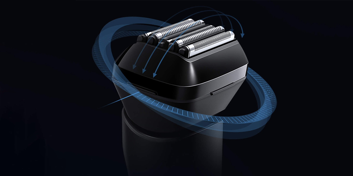 Gładkie przesuwanie ostrzy po twarzy