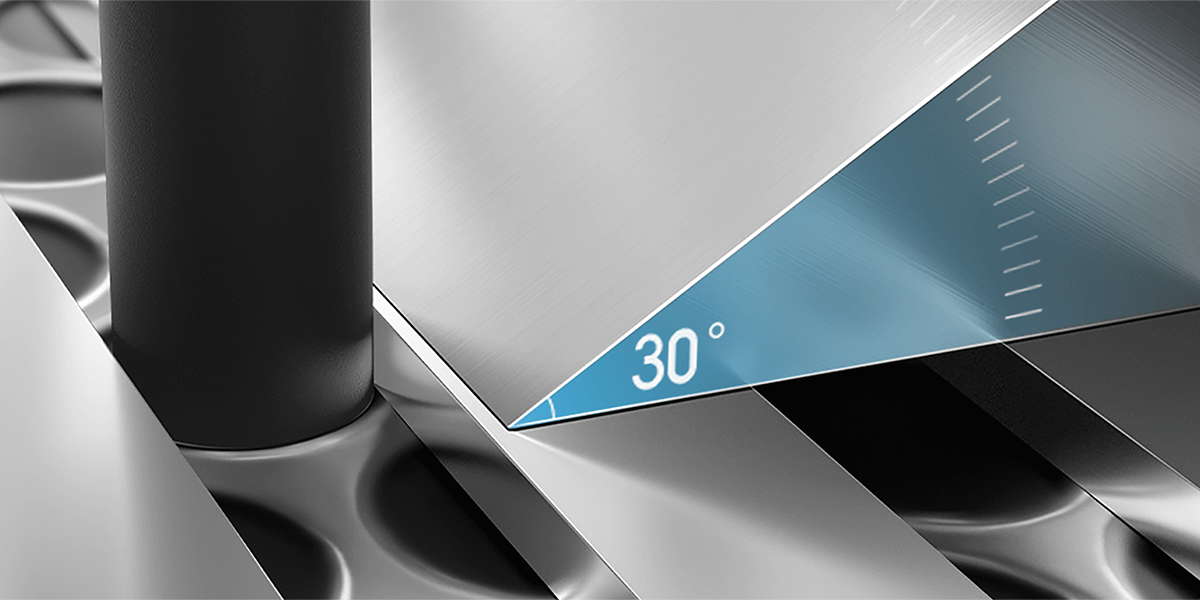 30° ostrze o bardzo dużym kącie