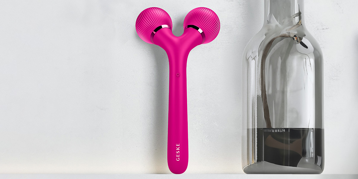 ROLLER SONICZNY DO TWARZY I CIAŁA 4W1 GESKE Z APLIKACJĄ