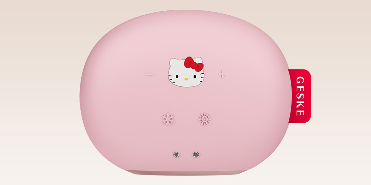 SONICZNY MASAŻER DO TWARZY COOL & WARM 8W1 GESKE Z APLIKACJĄ