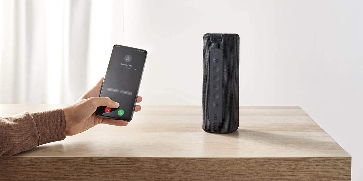 Mi Portable Bluetooth Speaker (16W) - Rozmowy w trybie głośnomówiącym za jednym dotknięciem