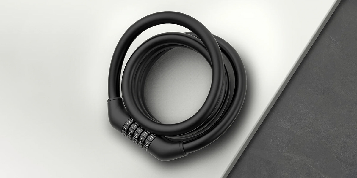 Xiaomi Electric Scooter Cable Lock - Prosty i minimalistyczny design, przenośny i wygodny.