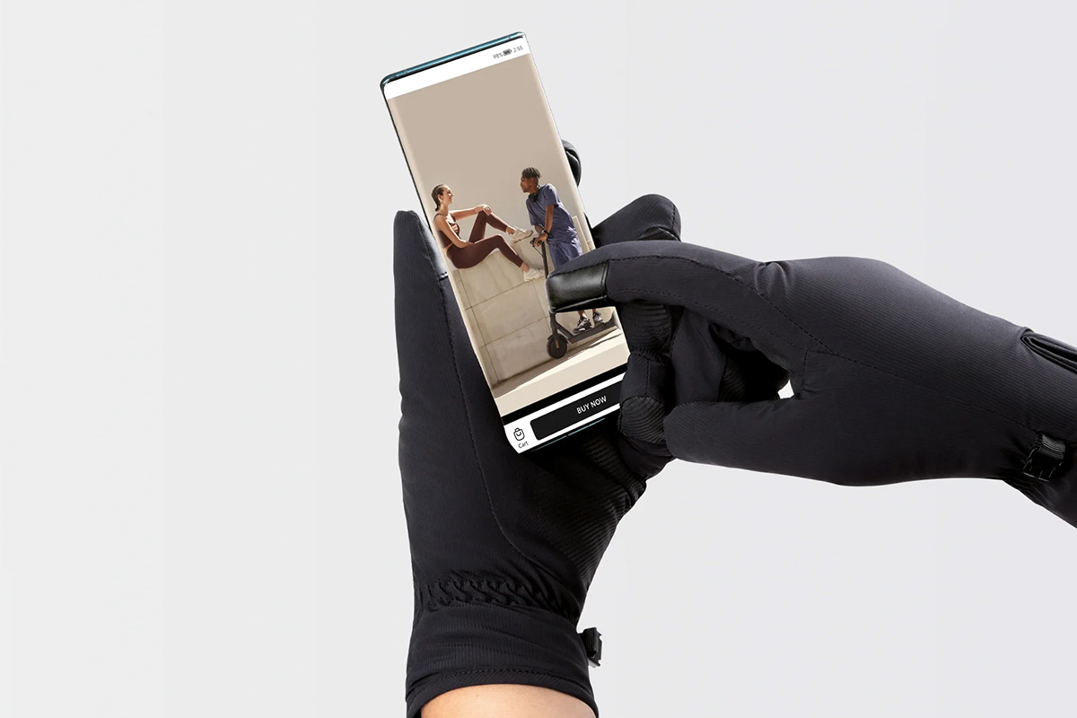 Xiaomi Electric Scooter Riding Gloves - Konstrukcja przyjazna ekranom dotykowym