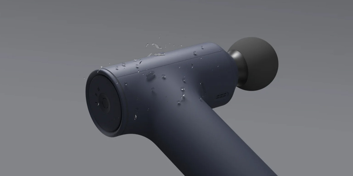 Xiaomi Massage Gun Mini - Odporność na pot umożliwia długotrwałe użytkowanie