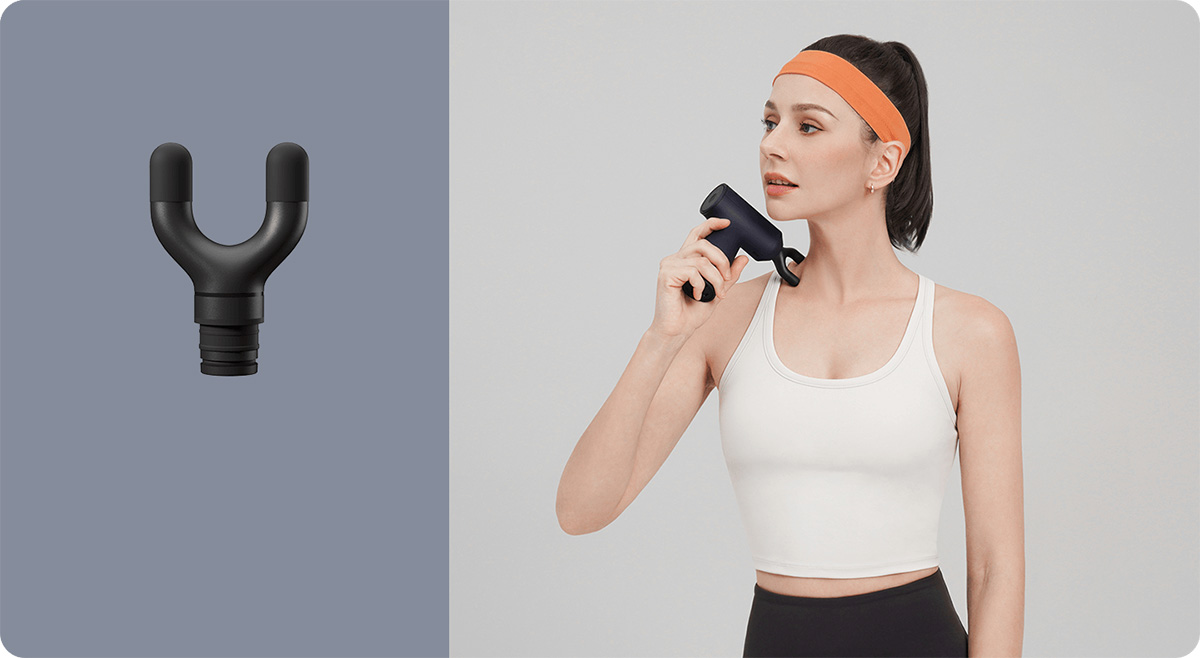 Xiaomi Massage Gun Mini - Głowica w kształcie litery U