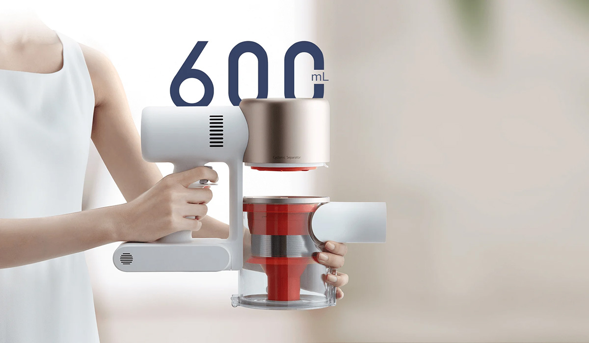 XIAOMI VACUUM CLEANER G9 PLUS - Obszerny pojemnik na kurz o pojemności 600 ml, z konstrukcją umożliwiającą wygodne wyjmowanie