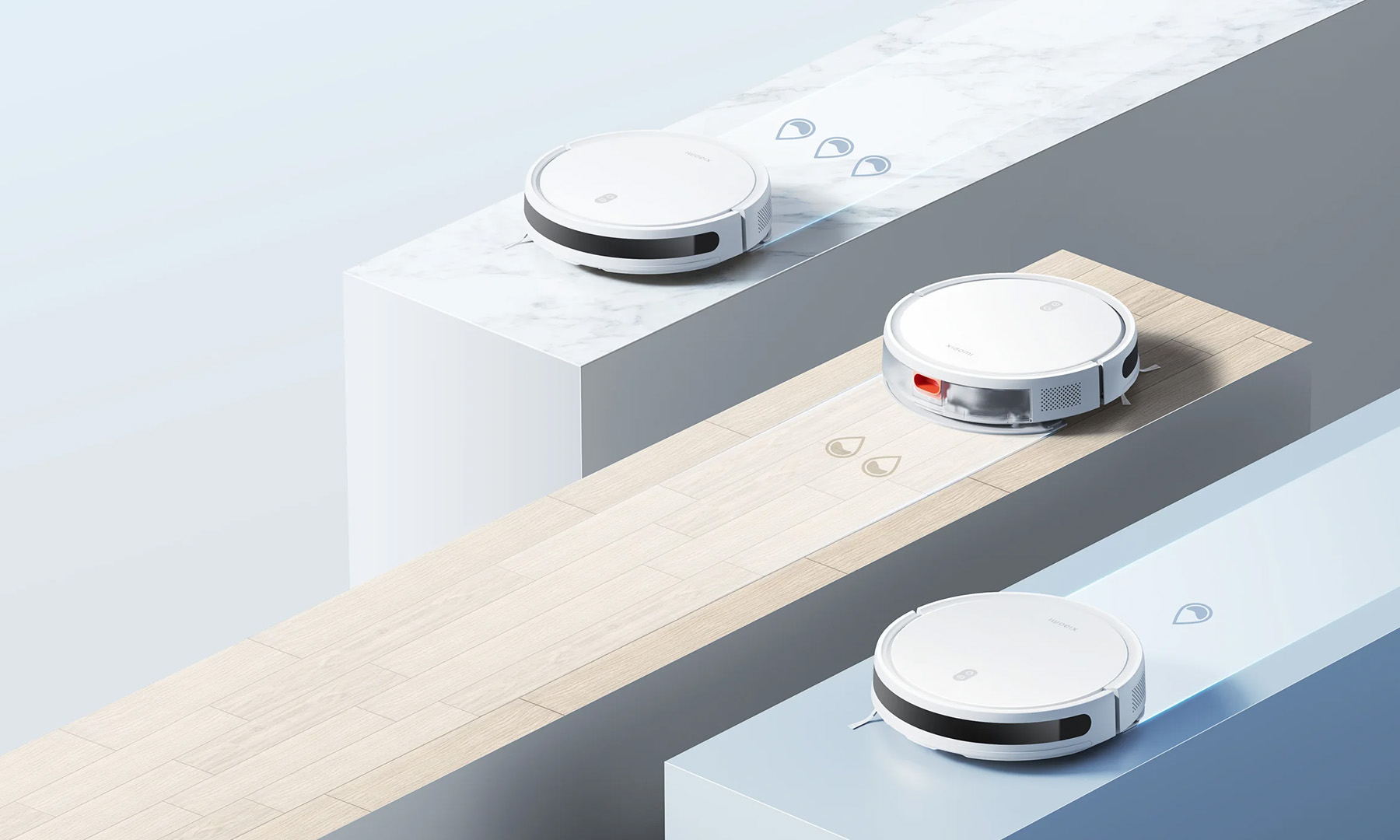 Xiaomi Robot Vacuum E10 - Mierzone wydzielanie wody dla kontrolowanego mopowania