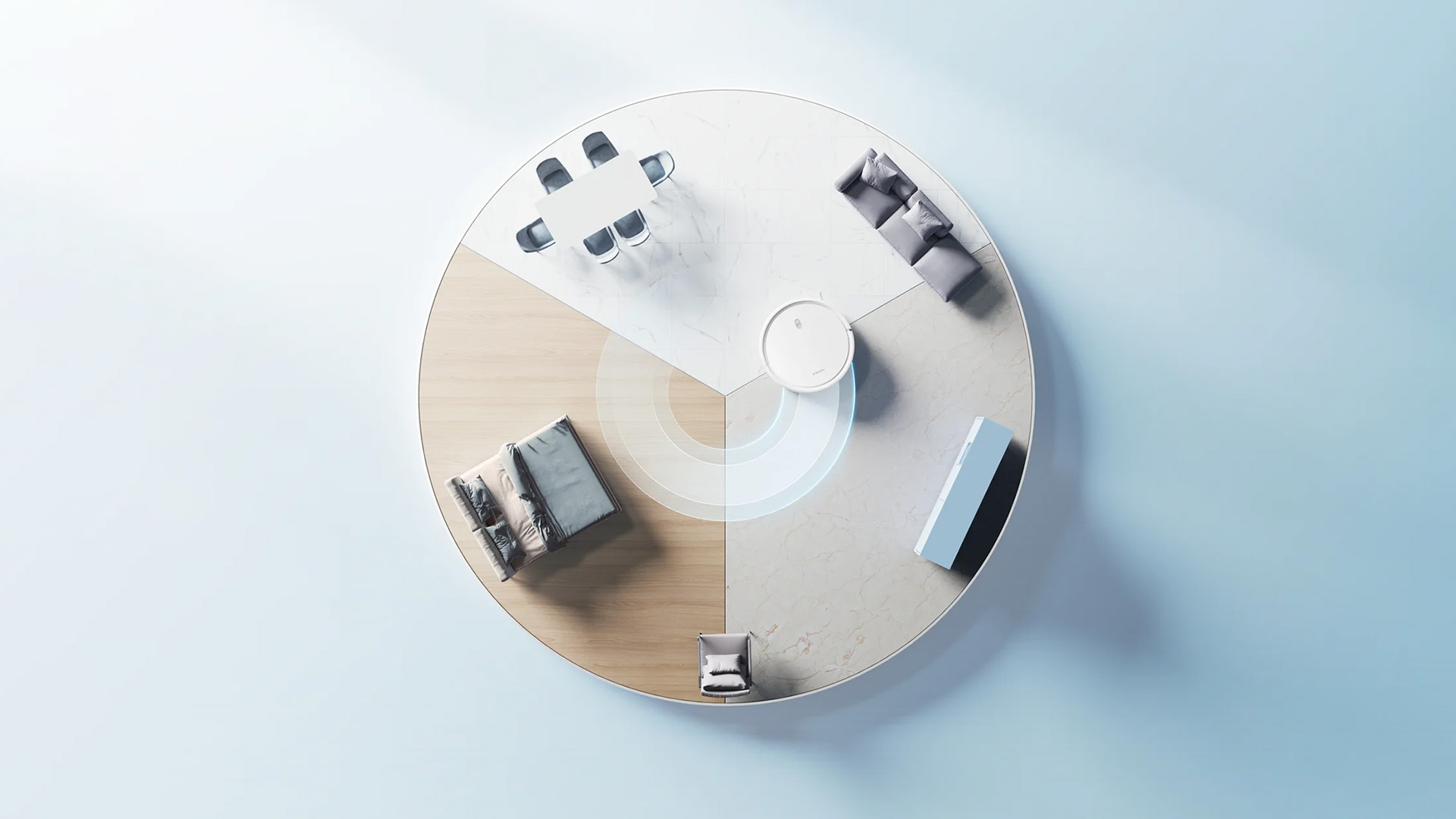 Xiaomi Robot Vacuum E10 - Łatwo przełączaj między odkurzaniem, a mopowaniem