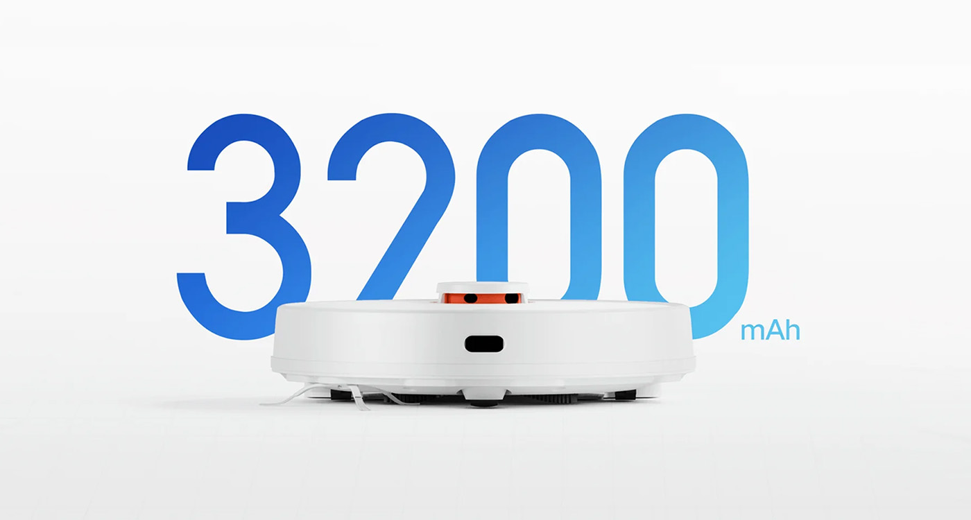 Xiaomi Robot Vacuum S10 - Długi czas pracy baterii
