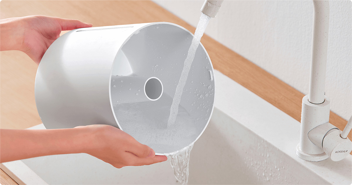 Xiaomi Smart Humidifier 2 Lite - Zbiornik na wodę o dużej średnicy 185 mm