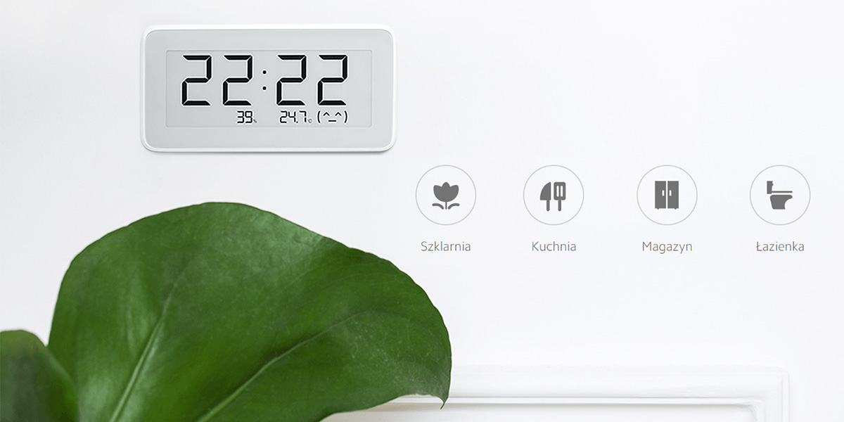 Monitoruje temperaturę i wilgotność w określonych miejscach