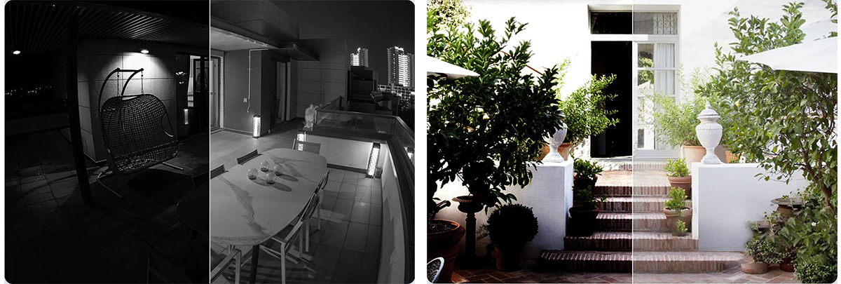 Wyraźny obraz w ciemnych i podświetlonych miejscach