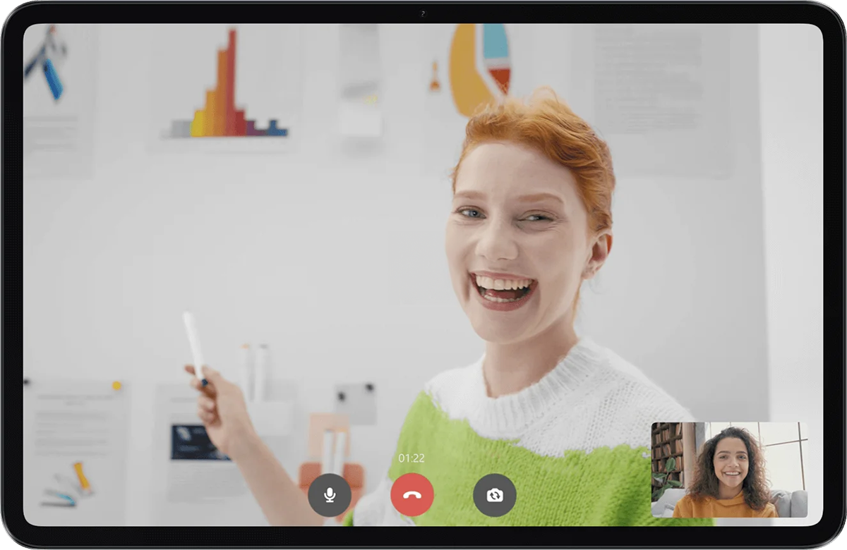 Xiaomi Pad 6 - Przedni aparat z matrycą 8 megapikseli i inteligentnym centrowaniem portretów