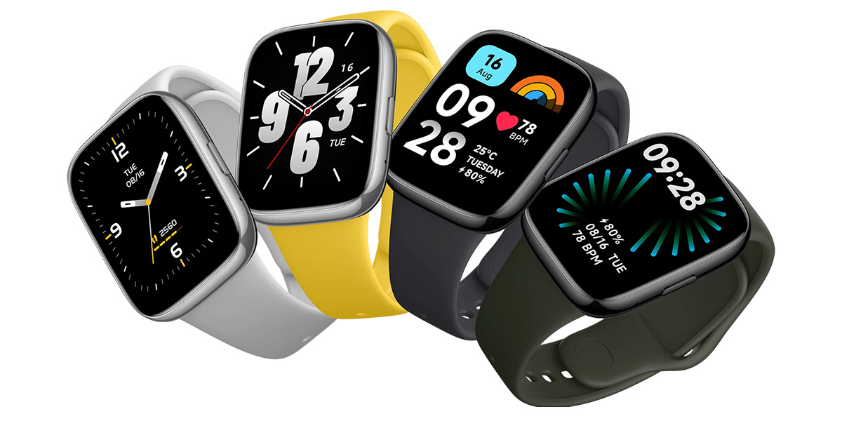Redmi Watch 3 Active - Kolorowe paski ułatwiające dopasowanie