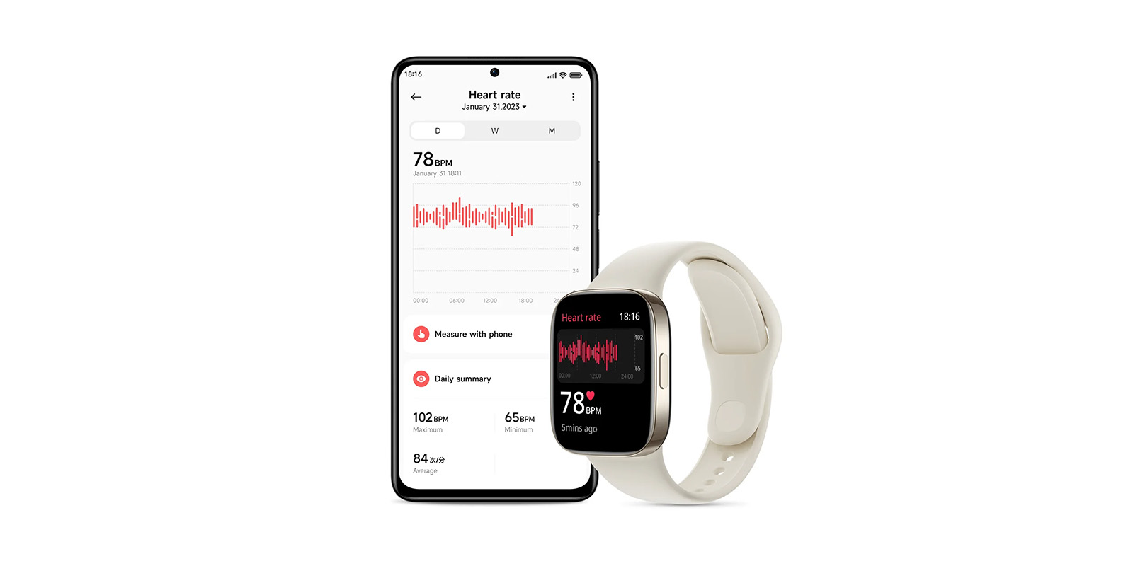 Redmi Watch 3 - Bądź wyczulony na zmiany tętna