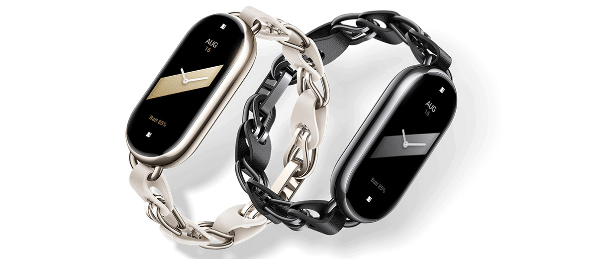 Xiaomi Smart Band 8 - Skóra i metal