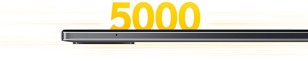 Bateria o dużej pojemności 5000 mAh