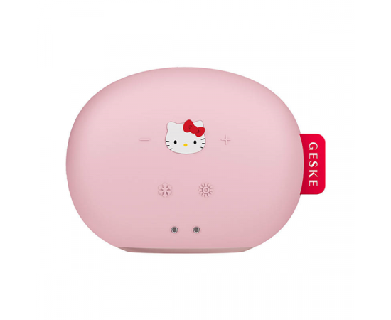 Soniczny masażer do twarzy Cool & Warm 8w1 Geske z aplikacją - Hello Kitty Różowy