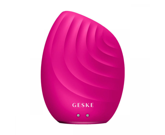 Soniczna szczoteczka do czyszczenia twarzy 5w1 Geske z aplikacją - Magenta
