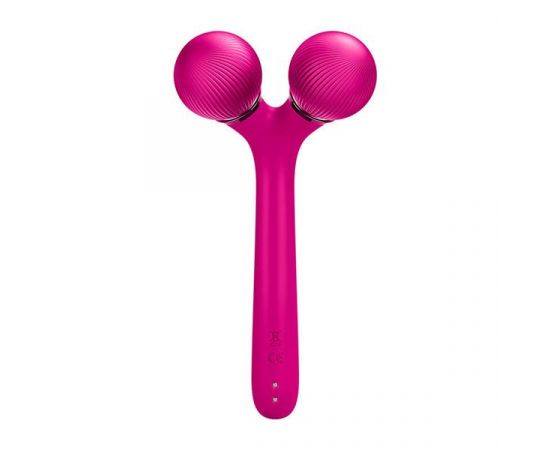 Roller soniczny do twarzy i ciała 4w1 Geske z aplikacją - Magenta
