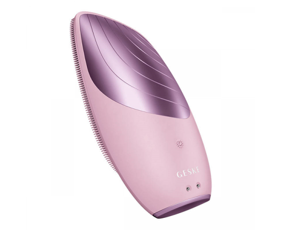 Soniczna szczoteczka termiczna do twarzy 6w1 Geske z aplikacją - Różowy